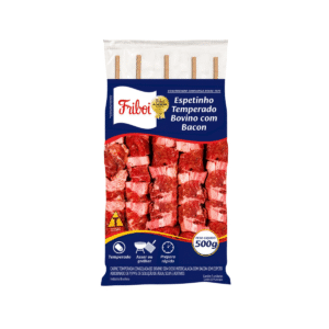 Espeto Bovino Temperado com Bacon - Friboi - Caixa com 12kg
